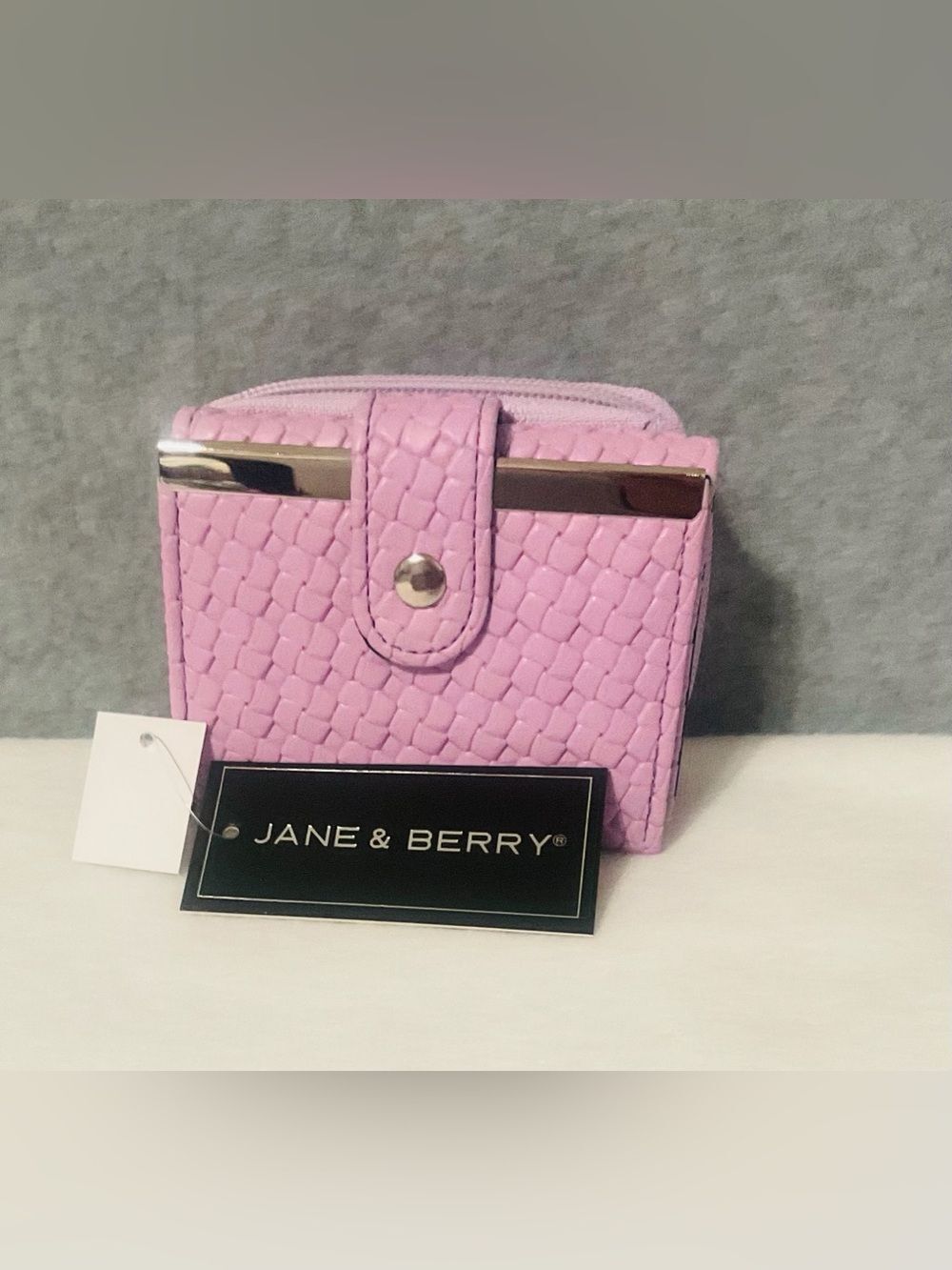 Jane & Berry women Purple Textured Compact Wallet
